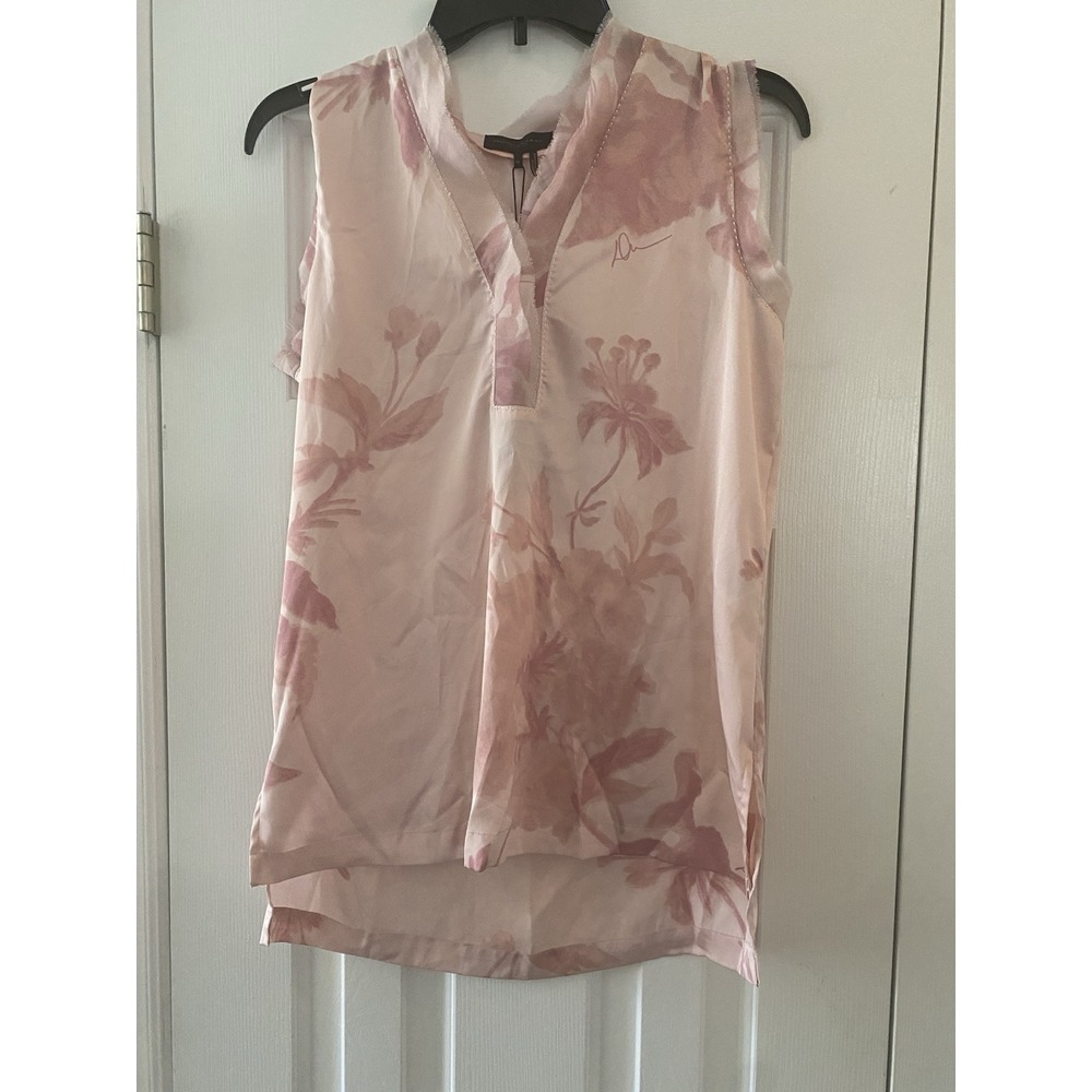 NWT Donna Karan New York Women's Floral Sleeveless Top Size XS.